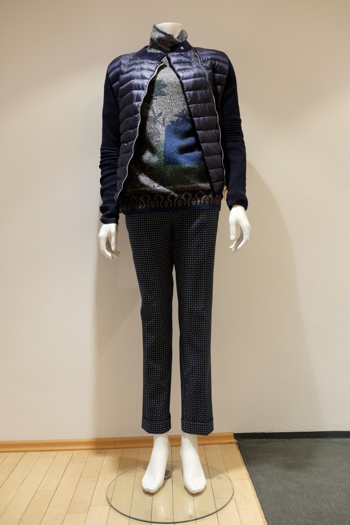 Steppjacke Moncler, Hose und Pullover Etro