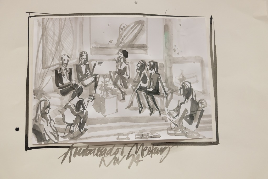Zeichnung Dorothee Schumacher, Ambassador Meeting, Lieblingsstil