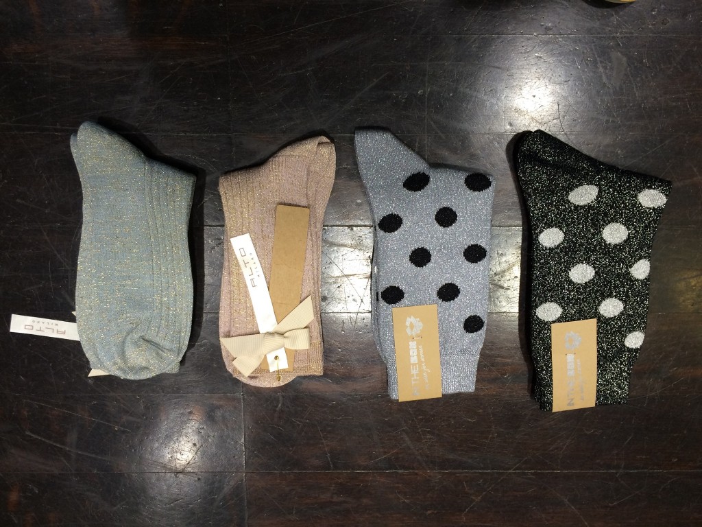 Alto Milano, In the box socks, Socken mit Lurex, Socken mit Gold, Socken mit Silber, silver socks, golden socks, Lurex socks, lurex Strümpfe, Fashion Blog Lieblingsstil, Modeblog Lieblingsstil