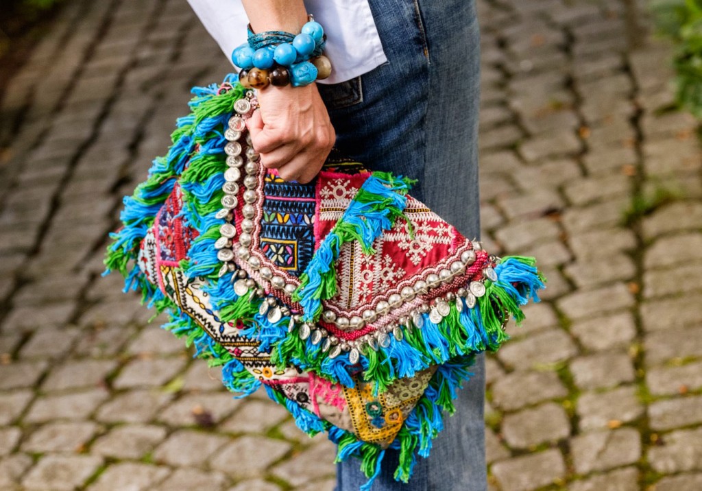 Clutch, Sommerclutch, das wichtigste Accessoires des Sommers, Unterarmtasche türkis, Unterarntasche bunt, Lieblingsstil