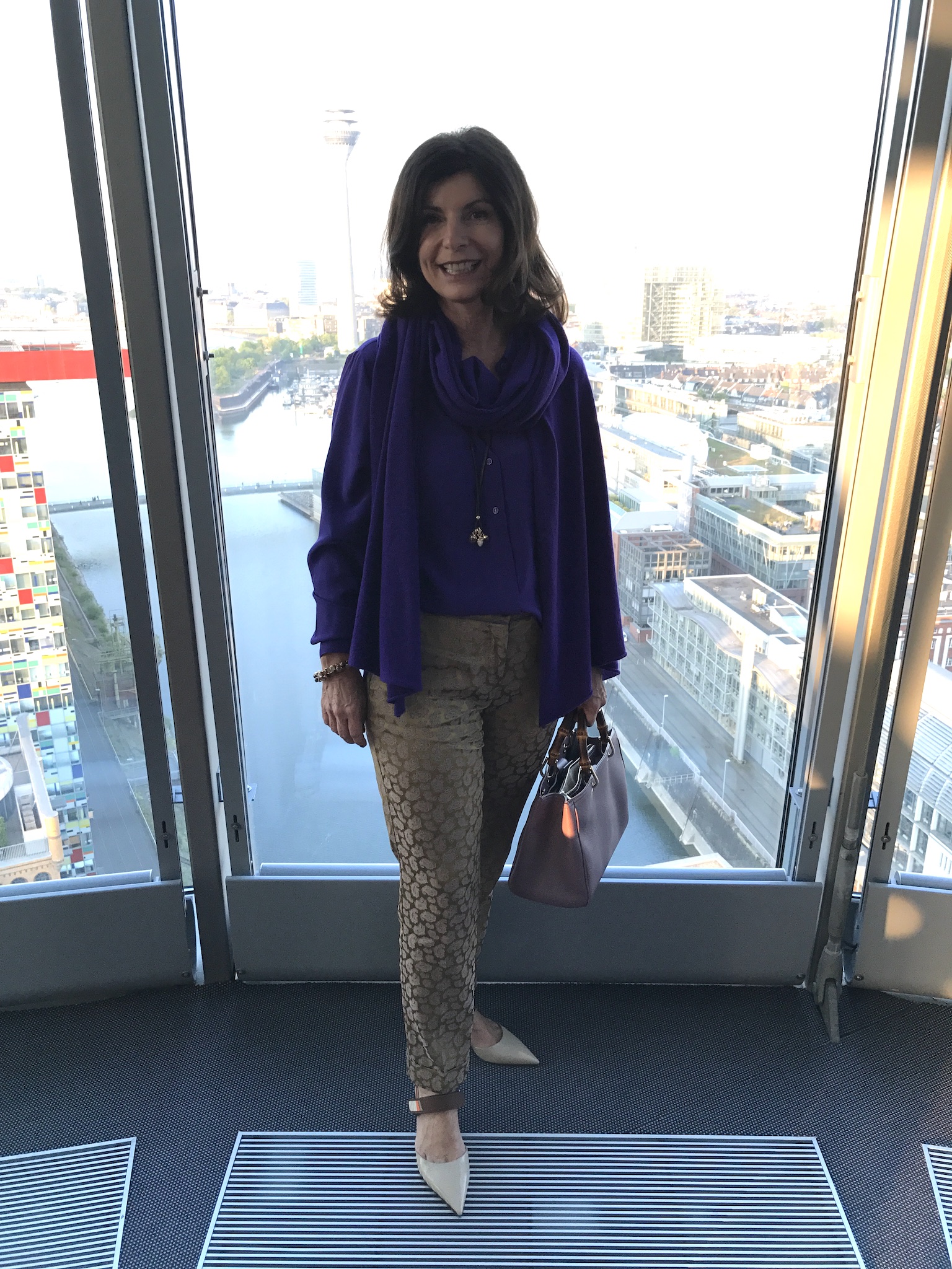 Sem Per Lei Bluse lila, Sem Per Lei Outfit, Pia Garst-Schmitz, Ladies Fashion Cocktail, Lifestyle-Blog, Lieblingsstil.com,