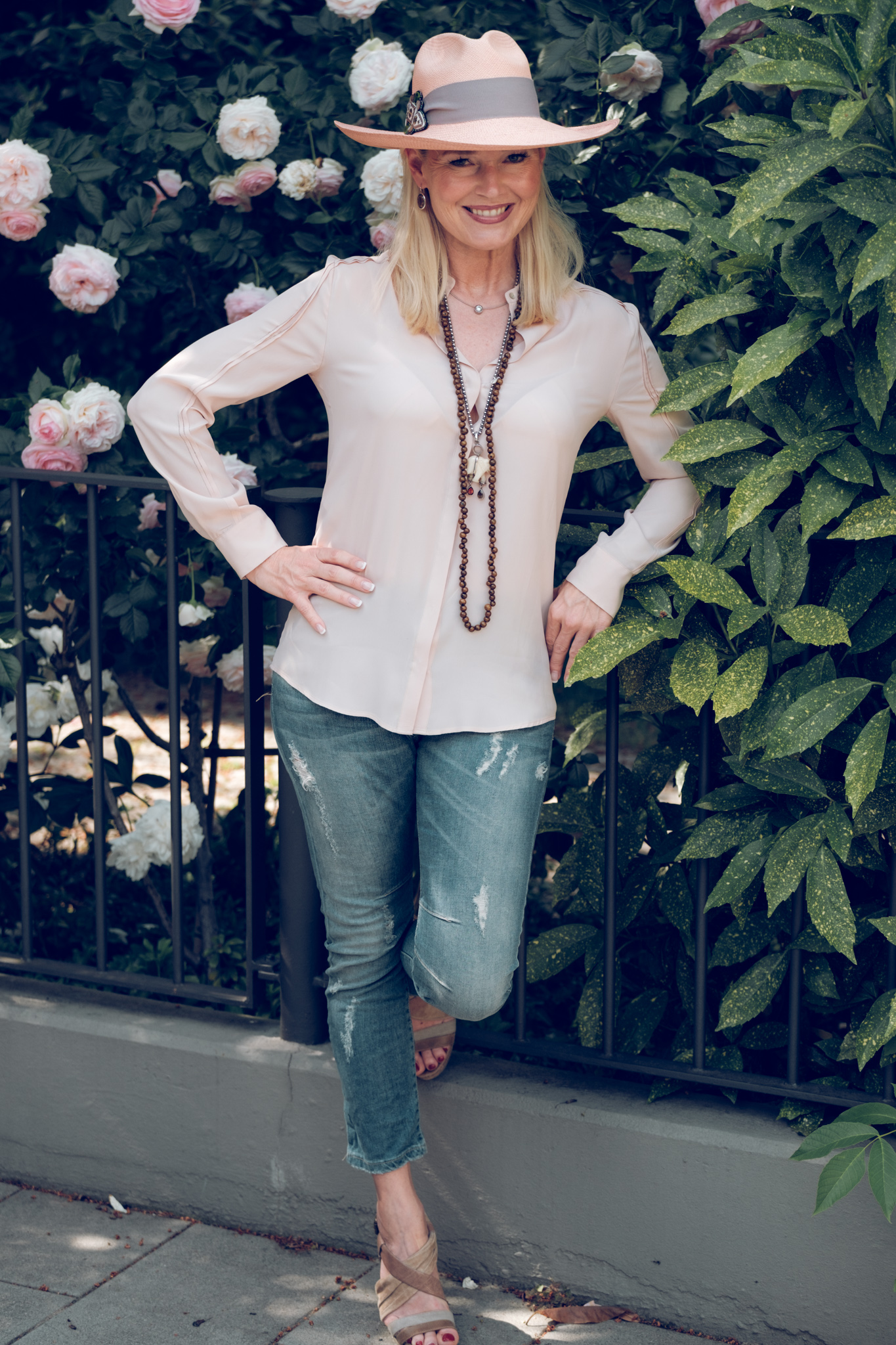 Loevenich-Fashion, Loevenich Hut, Loevenich Hüte, Strohhut rosa taupe, Petra Dieners, Fashion-Blog, Lieblingsstil.com,3,