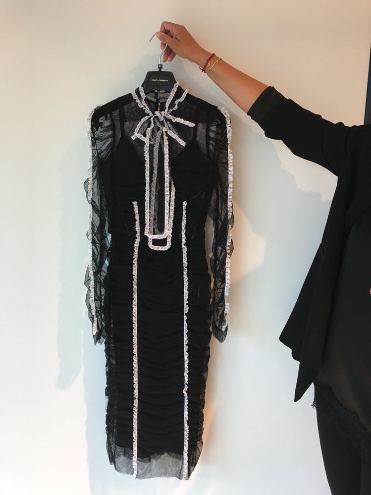Dolce & Gabbana transparentes Kleid mit Schluppe, transparentes Kleid Dolce & Gabanna, Breuniger Designerabteilung, Fashion-Blog, Lieblingsstil.com,