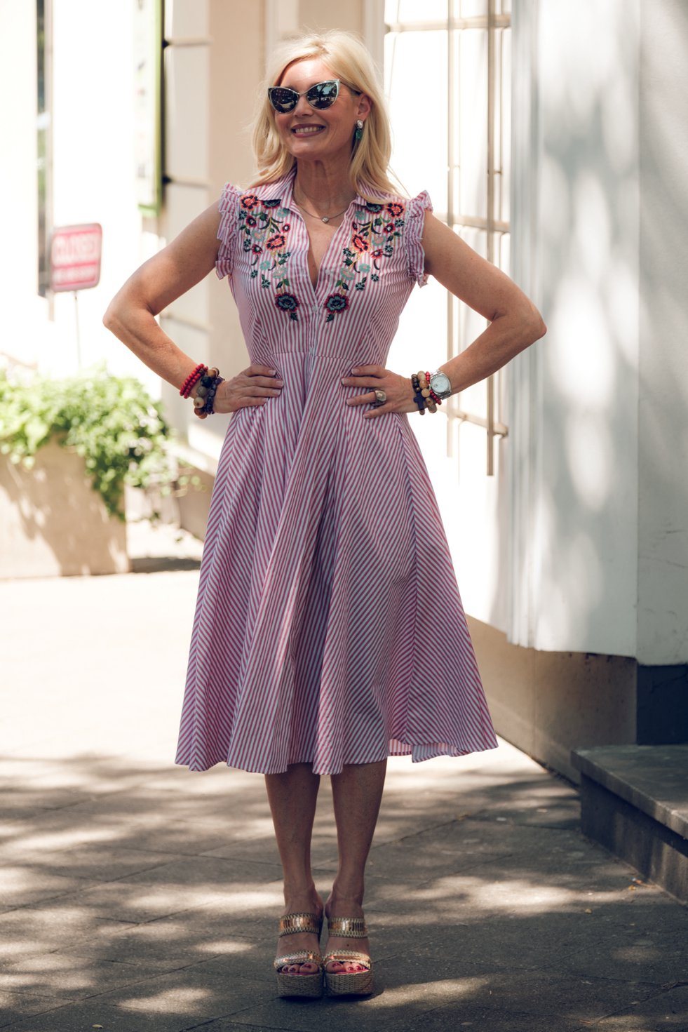 unbeschreiblich weiblich, tailliertes weites Sommerkleid, Petra Dieners, Fashion-Blog, Lieblingsstil.com,