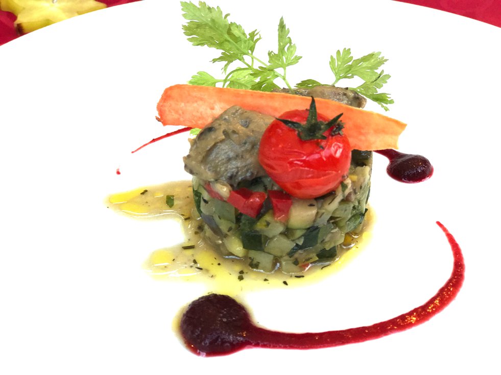 Ratatouille mit Minze, Ratatouille menthe, Le Micocoulier Gassin, empfehlenswertews Restaurant Gassin, Lifestyle-Blog, Lieblingsstil.com,