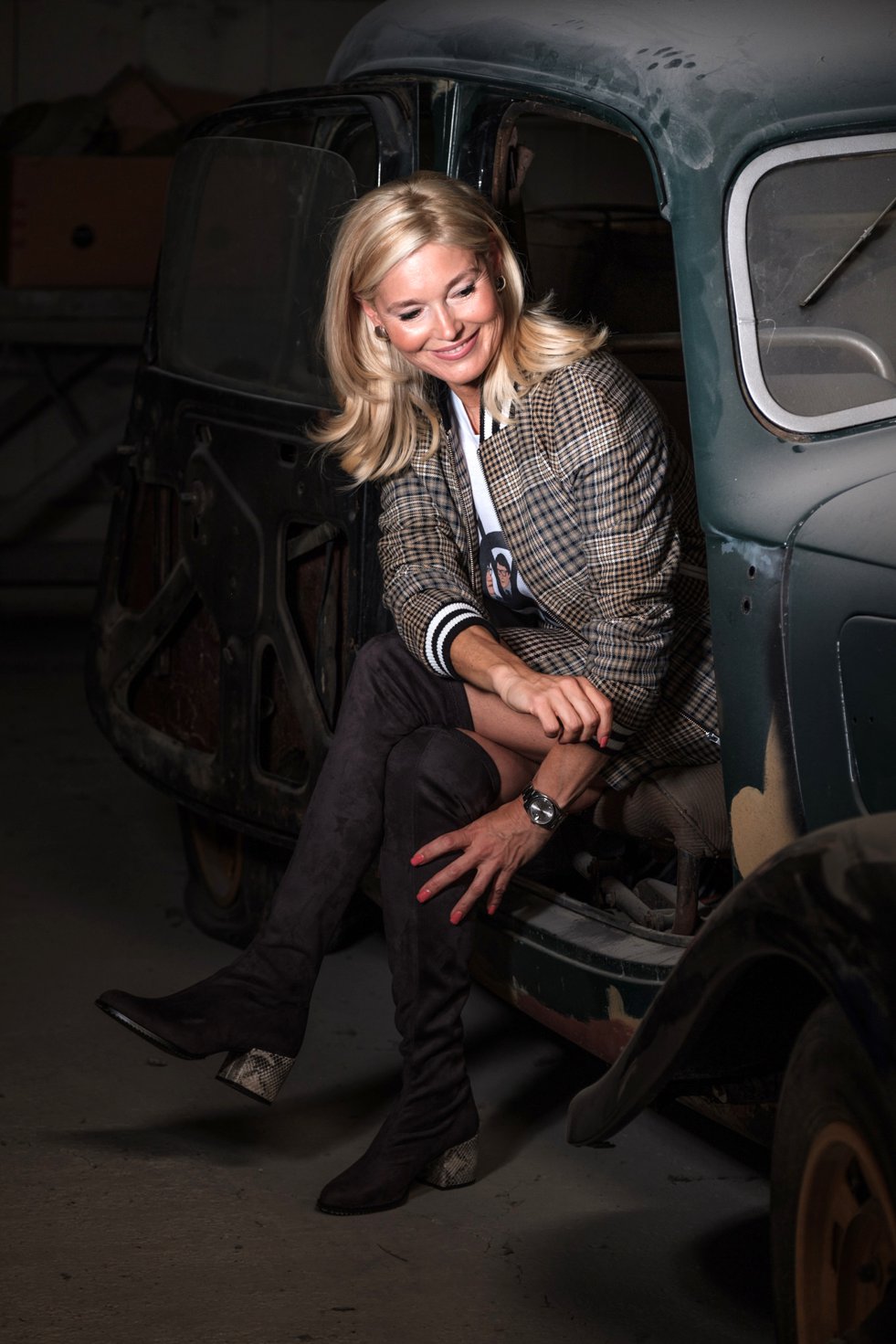 Petra Dieners, Cuplé Overknees, Maje blouson, Maje skirt, Fashion-Blog, Lieblingsstil.com,