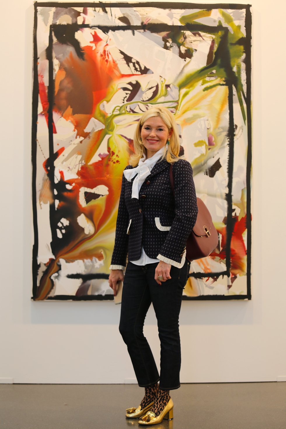 Petra Dieners, art Düsseldorf, Blazer und Schluppenbluse, Blazer Styling, Gucci Blazer, Fashion-Blog, Lieblingsstil.com,