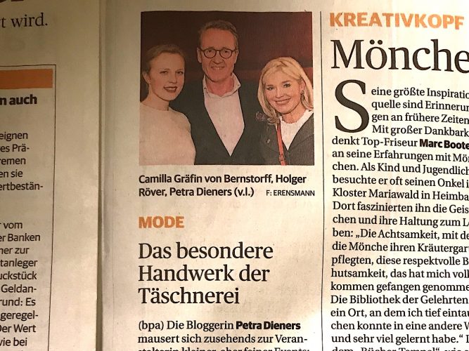 Rheinische Post Das besondere Handwerk der Täschnerei., Lifestyle-Blog, Lieblingsstil.com